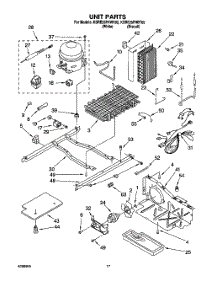 11 - Unit parts for Kitchenaid Refrigerator KSRE25FHBT02 from AppliancePartsPros.com