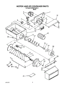 05 - Motor And Ice Container, Lit / Optional parts for Kitchenaid Refrigerator KSRB27QABL04 from AppliancePartsPros.com