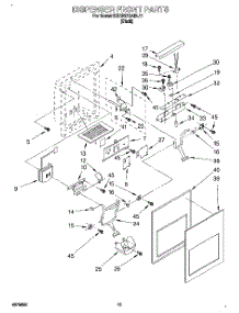 08 - Dispenser Front parts for Kitchenaid Refrigerator KSRB27QABL11 from AppliancePartsPros.com