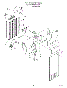 10 - Air Flow parts for Kitchenaid Refrigerator KSRS22FGSS13 from AppliancePartsPros.com