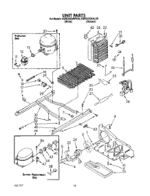 09 - Unit parts for Kitchenaid Refrigerator KSRS22QAAL00 from AppliancePartsPros.com