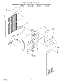 09 - Air Flow parts for Kitchenaid Refrigerator KSRS25FGBT01 from AppliancePartsPros.com