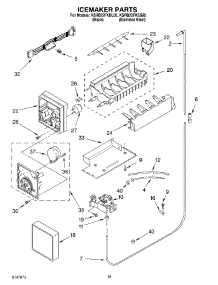 11 - Ice Maker parts for Kitchenaid Refrigerator KSRB22FKBL00 from AppliancePartsPros.com