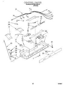 12 - Control, Lit / Optional parts for Kitchenaid Refrigerator KSRB27QABL10 from AppliancePartsPros.com