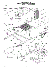 10 - Unit parts for Kitchenaid Refrigerator KSRB22FKSS00 from AppliancePartsPros.com