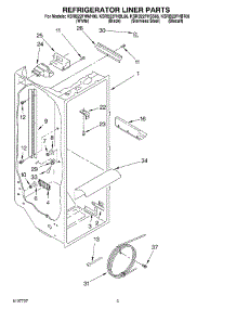 02 - Refrigerator Liner parts for Kitchenaid Refrigerator KSRB22FHSS06 from AppliancePartsPros.com