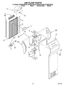 10 - Air Flow parts for Kitchenaid Refrigerator KSRB22FHBL06 from AppliancePartsPros.com