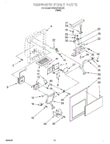 09 - Dispenser Front parts for Kitchenaid Refrigerator KSRB27QDBL02 from AppliancePartsPros.com