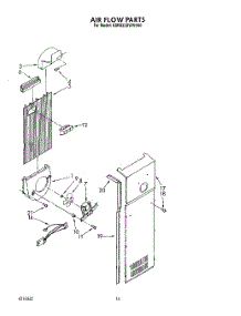11 - Air Flow parts for Kitchenaid Refrigerator KSRS22DWAL00 from AppliancePartsPros.com