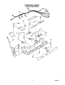 12 - Control parts for Kitchenaid Refrigerator KSRS22DWAL00 from AppliancePartsPros.com
