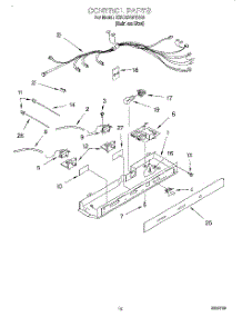 10 - Control parts for Kitchenaid Refrigerator KSRB27QFSS00 from AppliancePartsPros.com