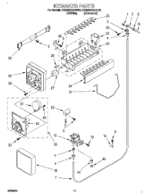 11 - Icemaker parts for Kitchenaid Refrigerator KSRS22QAWH20 from AppliancePartsPros.com