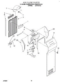 12 - Airflow, Lit / Optional parts for Kitchenaid Refrigerator KSRS22QAWH20 from AppliancePartsPros.com
