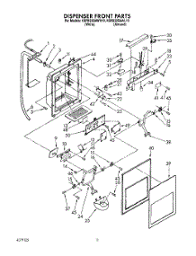 07 - Dispenser Front parts for Kitchenaid Refrigerator KSRS22QAAL10 from AppliancePartsPros.com
