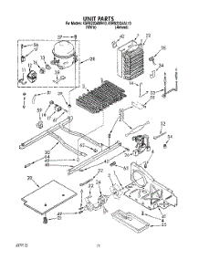 08 - Unit parts for Kitchenaid Refrigerator KSRS22QAAL10 from AppliancePartsPros.com