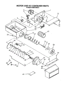 06 - Motor And Ice Container, Lit / Optional parts for Kitchenaid Refrigerator KSRB27QABL05 from AppliancePartsPros.com