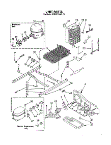 10 - Unit parts for Kitchenaid Refrigerator KSRB27QABL05 from AppliancePartsPros.com
