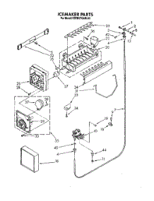 11 - Icemaker parts for Kitchenaid Refrigerator KSRB27QABL05 from AppliancePartsPros.com