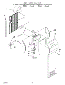 09 - Air Flow parts for Kitchenaid Refrigerator KSRS27FGWH01 from AppliancePartsPros.com