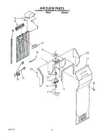 12 - Airflow, Lit / Optional parts for Kitchenaid Refrigerator KSRS22QAAL10 from AppliancePartsPros.com