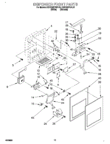08 - Dispenser Front parts for Kitchenaid Refrigerator KSRS25FBAL01 from AppliancePartsPros.com
