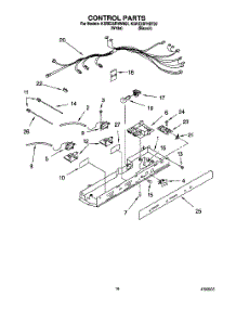 10 - Control parts for Kitchenaid Refrigerator KSRE25FHWH02 from AppliancePartsPros.com