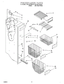 04 - Freezer Liner parts for Kitchenaid Refrigerator KSRB27QGBL01 from AppliancePartsPros.com