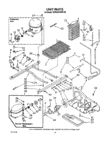 10 - Unit parts for Kitchenaid Refrigerator KSRS22DWWH02 from AppliancePartsPros.com