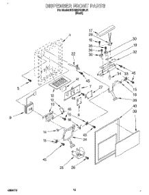 09 - Dispenser Front parts for Kitchenaid Refrigerator KSRB27QDBL01 from AppliancePartsPros.com