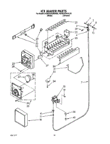 12 - Icemaker parts for Kitchenaid Refrigerator KSRS22QAWH00 from AppliancePartsPros.com