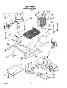 09 - Unit parts for Kitchenaid Refrigerator KSRB27QABL07 from AppliancePartsPros.com