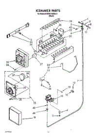 10 - Icemaker parts for Kitchenaid Refrigerator KSRB27QABL07 from AppliancePartsPros.com