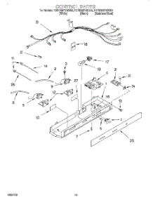12 - Control, Lit / Optional parts for Kitchenaid Refrigerator KSRB22FGSS00 from AppliancePartsPros.com