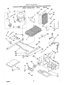 11 - Unit parts for Kitchenaid Refrigerator KSRB27FHWH03 from AppliancePartsPros.com