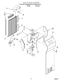 07 - Air Flow parts for Kitchenaid Refrigerator KSRS22KGBT02 from AppliancePartsPros.com