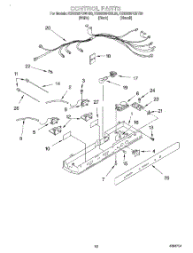 10 - Control parts for Kitchenaid Refrigerator KSRS25FGWH03 from AppliancePartsPros.com