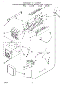 12 - Icemaker, Lit / Optional parts for Kitchenaid Refrigerator KSRS25FGAL00 from AppliancePartsPros.com