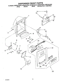08 - Dispenser Front Parts parts for Kitchenaid Refrigerator KSRS25ILSS02 from AppliancePartsPros.com