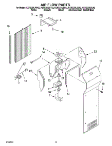 09 - Air Flow Parts parts for Kitchenaid Refrigerator KSRS25ILSS02 from AppliancePartsPros.com