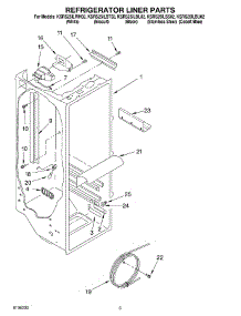 02 - Refrigerator Liner Parts parts for Kitchenaid Refrigerator KSRS25ILBL02 from AppliancePartsPros.com