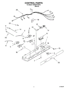 03 - Control Parts parts for Whirlpool Refrigerator 4KSRS22CHT03 from AppliancePartsPros.com