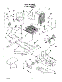 09 - Unit Parts parts for Whirlpool Refrigerator 4KSRS22CHT03 from AppliancePartsPros.com