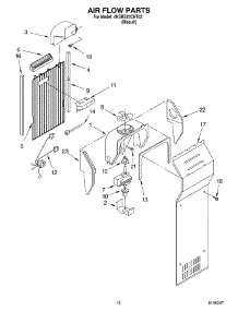 11 - Air Flow Parts parts for Whirlpool Refrigerator 4KSRS22CHT03 from AppliancePartsPros.com