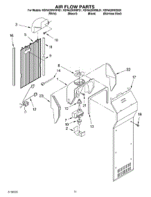 07 - Air Flow Parts parts for Kitchenaid Refrigerator KSRA25KKSS01 from AppliancePartsPros.com