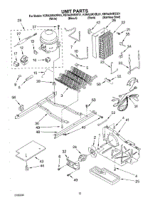 09 - Unit Parts, Parts Not Illustrated parts for Kitchenaid Refrigerator KSRA25KKWH01 from AppliancePartsPros.com
