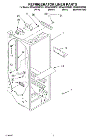 02 - Refrigerator Liner Parts parts for Kitchenaid Refrigerator KSRA25KKBL01 from AppliancePartsPros.com