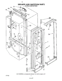 03 - Breaker And Partition parts for Kitchenaid Refrigerator KSRT22DTWH00 from AppliancePartsPros.com