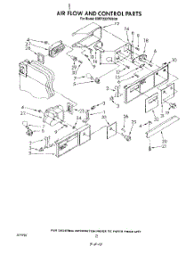 12 - Air Flow And Control parts for Kitchenaid Refrigerator KSRT22DTWH00 from AppliancePartsPros.com