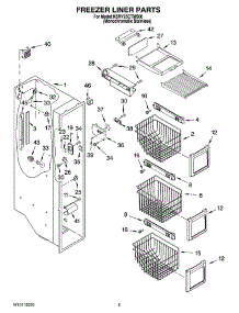 04 - Freezer Liner Parts parts for Kitchenaid Refrigerator KSRY25CTMS00 from AppliancePartsPros.com