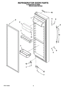06 - Refrigerator Door Parts parts for Kitchenaid Refrigerator KSRY25CTMS00 from AppliancePartsPros.com